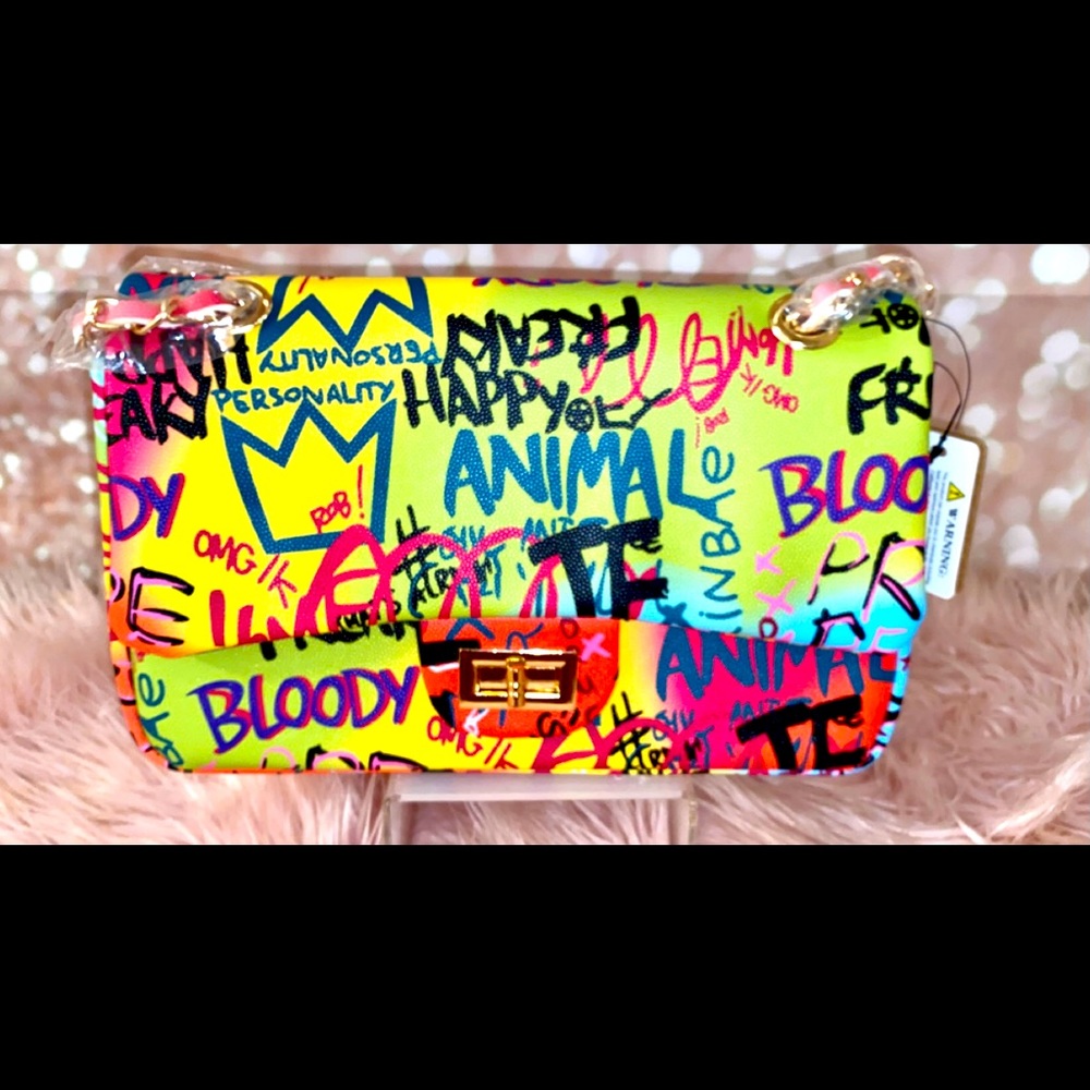 Medium Graffiti handbag purse